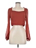 Rihoas 100% Polyester Red Long Sleeve Blouse Size M - photo 1
