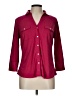 J. McLaughlin Burgundy 3/4 Sleeve Blouse Size L - photo 1