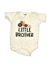 Mango 100% Cotton Ivory Short Sleeve Onesie Size 3-6 mo - photo 1