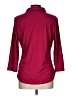 J. McLaughlin Burgundy 3/4 Sleeve Blouse Size L - photo 2