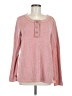 Blue B Pink Long Sleeve Henley Size M - photo 1