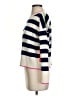 Vilagallo 100% Wool Stripes Ivory Blue Cardigan Size S - photo 5