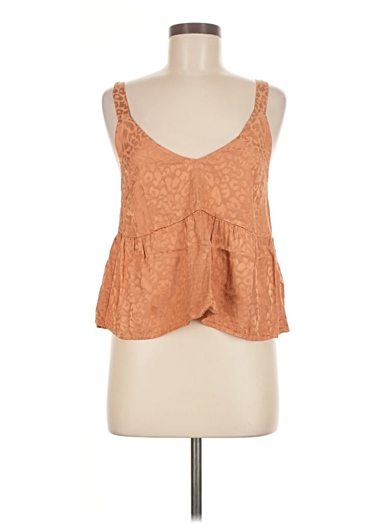 Pre-owned Amuse Society Sleeveless Blouse In Orange