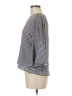 Iris & Ink 100% Polyester Stripes Gray 3/4 Sleeve Blouse Size 6 - photo 5