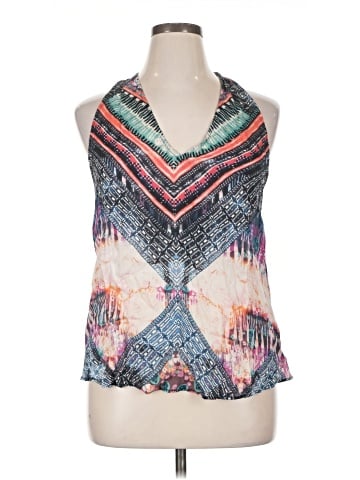 Lavender Brown Sleeveless Blouse (view 1)