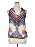Lavender Brown Teal Sleeveless Blouse Size XL - photo 1