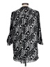 Decree 100% Polyester Silver 3/4 Sleeve Blouse Size L - photo 2