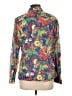 Talbots Floral Multi Color Blue Long Sleeve Button-Down Shirt Size L - photo 2