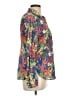 Talbots Floral Multi Color Blue Long Sleeve Button-Down Shirt Size L - photo 4