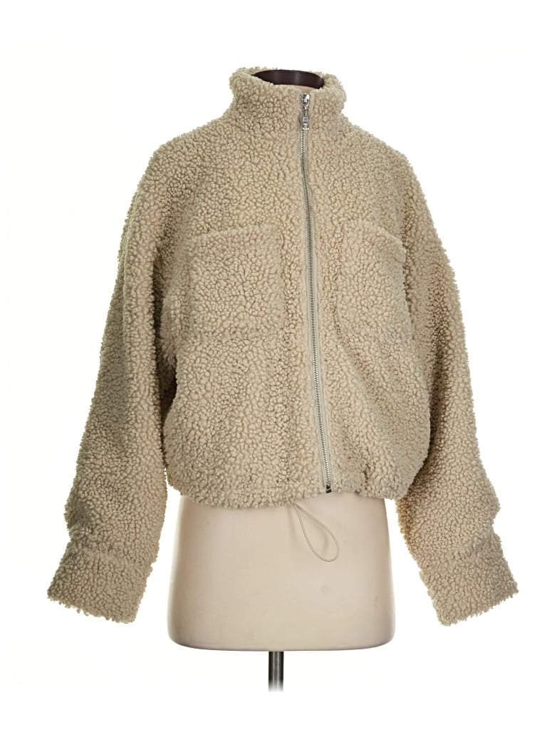 Pre-owned Lulus Faux Fur Jacket In Tan