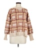 Notes Du Nord Plaid Tan Pullover Sweater Size M - photo 1