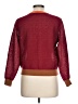 Zara Color Block Burgundy Pullover Sweater Size L - photo 2