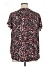 Torrid 100% Polyester Burgundy Short Sleeve Blouse Size 1X Plus (1) - photo 2