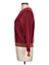 Zara Color Block Burgundy Pullover Sweater Size L - photo 5