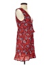 Nightwalker 100% Polyester Print Red Casual Dress Size S - photo 4