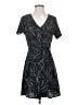 All:Row 100% Polyester Graphic Black Casual Dress Size S - photo 1