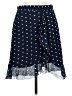 Hutch 100% Polyester Polka Dots Blue Casual Skirt Size 8 - photo 1