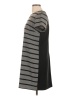 Ann Taylor Stripes Gray Casual Dress Size L - photo 5