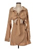 PrettyLittleThing 100% Polyester Tan Casual Dress Size 4 - photo 1