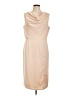 Roolee Solid Tan Casual Dress Size L - photo 1