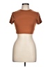 Shein Brown Short Sleeve Turtleneck Size L - photo 1