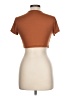 Shein Brown Short Sleeve Turtleneck Size L - photo 2