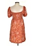 Roxy Paisley Orange Casual Dress Size XS (estimated) - photo 2