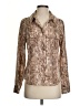Jennifer & Grace 100% Polyester Metallic Brown Long Sleeve Blouse Size S - photo 1