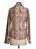 Jennifer & Grace 100% Polyester Metallic Brown Long Sleeve Blouse Size S - photo 2