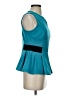 Elle Teal Sleeveless Blouse Size S - photo 4