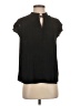 Current Air 100% Polyester Black Short Sleeve Blouse Size XS - photo 1
