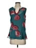 CAbi 100% Polyester Teal Sleeveless Blouse Size S - photo 1