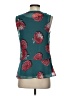 CAbi 100% Polyester Teal Sleeveless Blouse Size S - photo 2