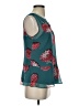 CAbi 100% Polyester Teal Sleeveless Blouse Size S - photo 4