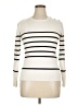 Cielo Stripes Ivory Pullover Sweater Size XL - photo 1
