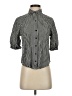 Cloth & Stone Houndstooth Black 3/4 Sleeve Blouse Size XS - photo 1