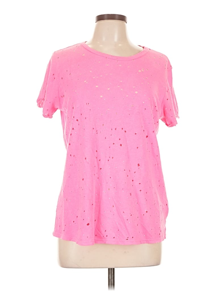 Pre-owned Michael Lauren Short Sleeve T-shirt In Pink