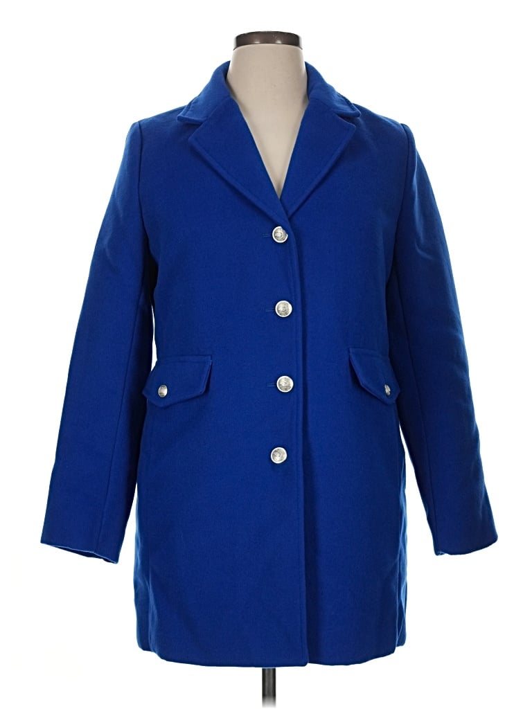 Pre-owned Boston Proper Coat In Blue