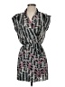 Aqua 100% Polyester Black Casual Dress Size XS - photo 1