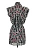 Aqua 100% Polyester Black Casual Dress Size XS - photo 2