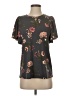 24/7 Maurices Floral Gray Short Sleeve Blouse Size XS - photo 1