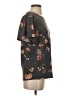 24/7 Maurices Floral Gray Short Sleeve Blouse Size XS - photo 4