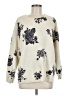 Chelsea & Theodore Floral Ivory Pullover Sweater Size M - photo 1