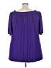Evans Purple Short Sleeve Blouse Size 26 - 28 - photo 2