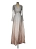 Soieblu Metallic Silver Cocktail Dress Size L - photo 1