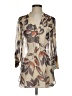 Bellatrix 100% Silk Tan 3/4 Sleeve Silk Top Size XS - photo 1