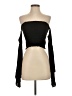 Blue Blush Black Long Sleeve Top Size S - photo 1