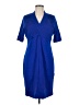 Escada Blue Casual Dress Size EU 40 / US 10 - photo 1