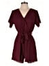 REORIA Solid Burgundy Romper Size S - photo 1