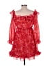 Assorted Brands 100% Polyester Paisley Red Cocktail Dress Size L - photo 2